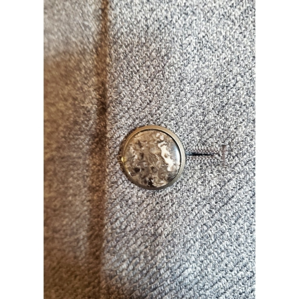 Zanetti Sport Coat Womens Cashmere Wool Career Gray Vintage Made in Italy - Picture 6 of 16